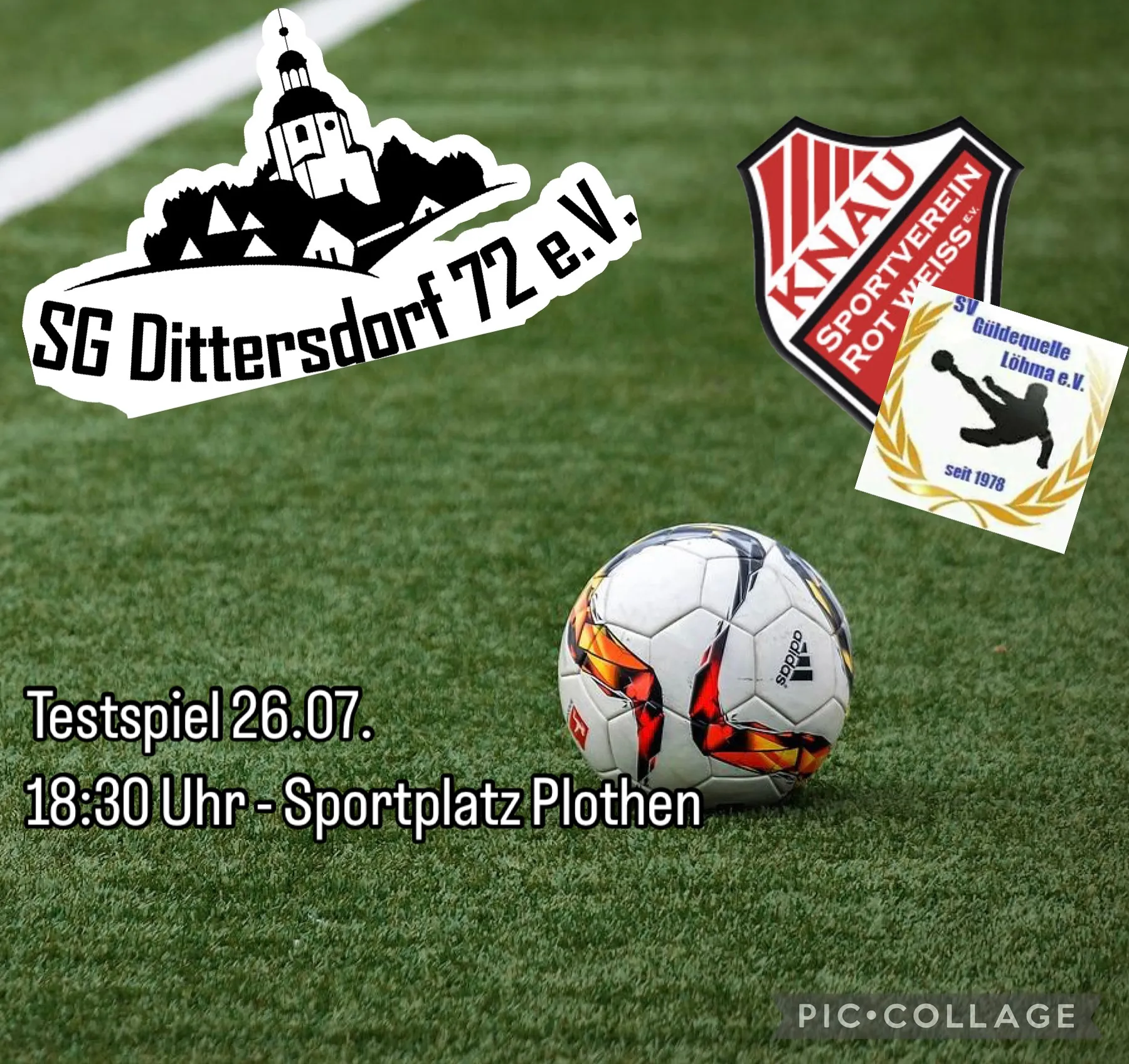Erstes Testspiel am Freitag 18:30 Uhr