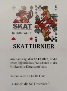 Preisskat der SG Dittersdorf am 27.12.2025