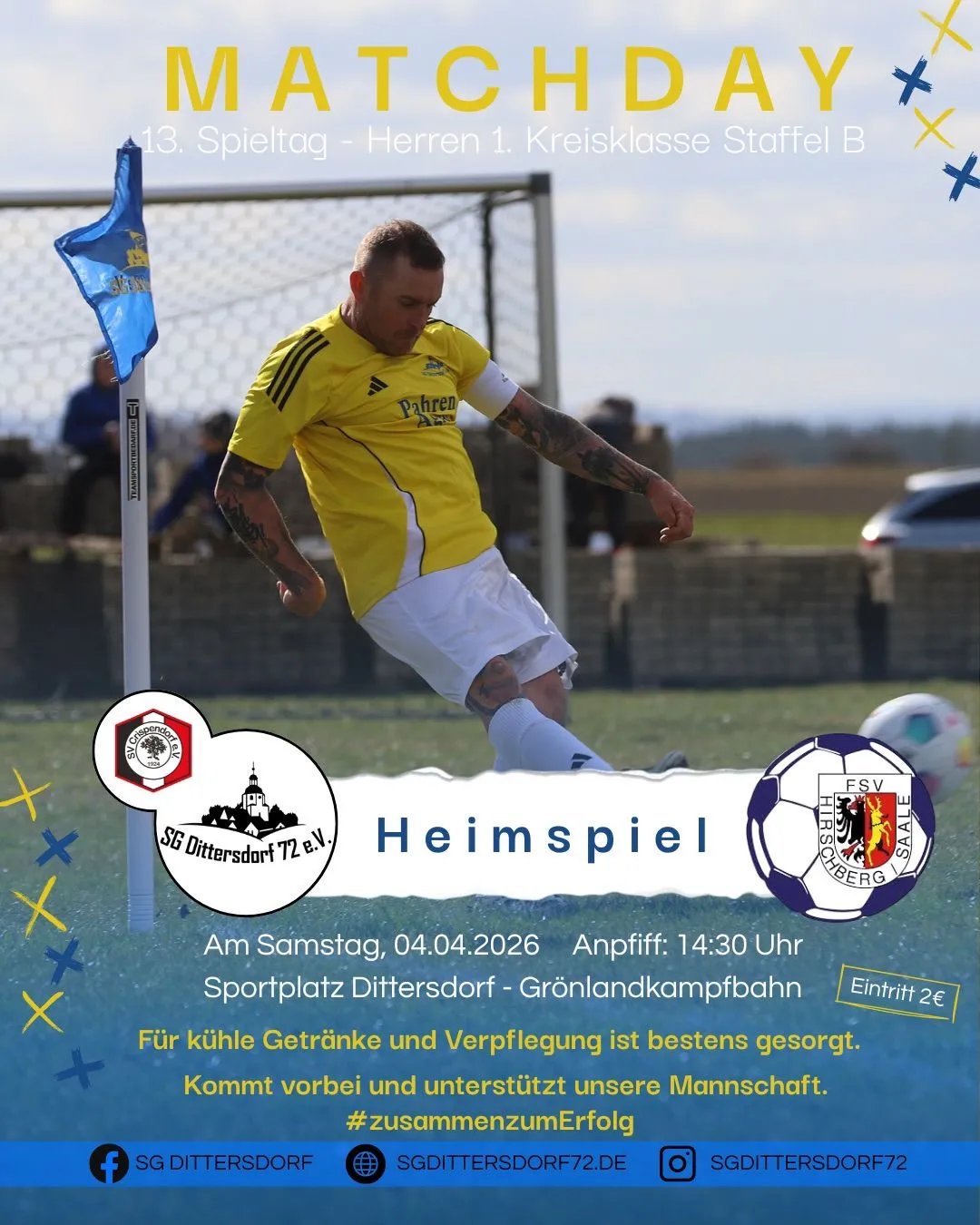 (1M) Ostersamstag in Dittersdorf gegen Hirschberg