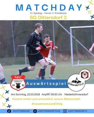 (2M) Auswärtsspiel in Niederböhmersdorf